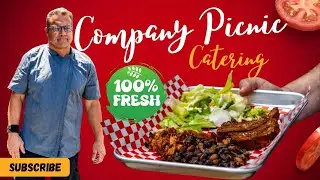 🍽️ Behind the Scenes: Fresh Onsite Company Picnic Catering for 125 in Anaheim, Orange County! 🥗🍽️🍗