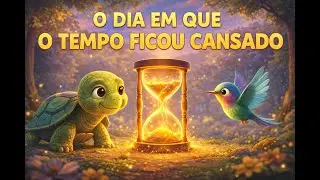 🐢💨 O Dia em Que o Tempo Ficou Cansado | Uma História Infantil Mágica Sobre Calma e Equilíbrio