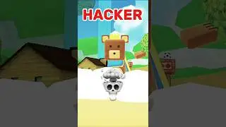 Noob Pro Hacker Flying in Super Bear Adventure #superbearadventure