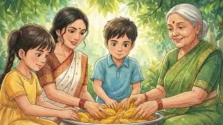 Grandma’s Secret Mango Pickle 🍋 | Rainy Afternoon ASMR | Ghibli-Style Cozy Village Story
