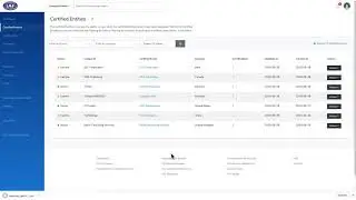 Certification Body_Certified Entities_How to export Activation Links for Certified Entities