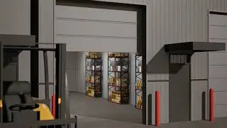 Warehouse Animation 2025 | Industrial 3D Visualization by Afrina Hasan