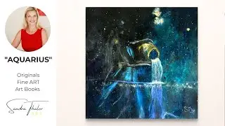 The Aquarius Original | Myth, Gold & Ashes | Zodiac Artcollection
