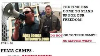 Alex Jones'  FEMA CAMPS AUTHORIZED 1/4