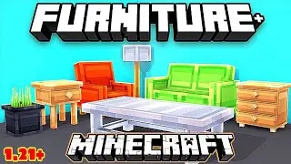 Best Furniture Mod for Minecraft PE 1.21+ 100+ Furnitures 🪑🛋️⏰ #minecraft #gaminig #viral #video.
