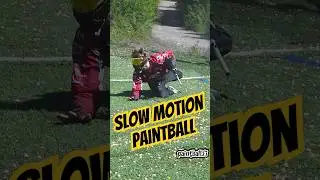 Slow motion paintball breakout to corner #shorts #paintball #speedball #paintballing
