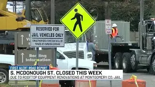 Downtown street closure expected for renovations to Montgomery County Jail