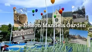 The beauty of Nelson Mandela Garden in the heart of Les Halles