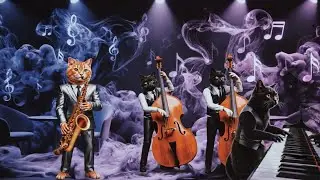 Jazz Cats in the Mist – Relaxing Music & Feline Vibes