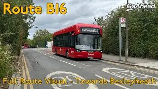 FULL ROUTE VISUAL ~ London bus Route B16 | Kidbrooke - Bexleyheath | SEL4 (Go-Ahead London)
