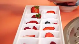 Ice Cubes with Berries