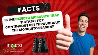 Is the INZECTO mosquito trap suitable for continuous use throughout the mosquito season?
