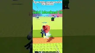 Day 1 vs Day 7 playing Escape Tsunami For Brainrots  #roblox #usa #robloxshorts