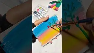 I recreated @shamimasart sister's art 😃 #shortsfeed #art #drawing #painting