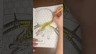 Coloring Queen Wasp 🐝 | Wings of Fire Timelapse #wingsoffire #art #cradles #viral #timelapse