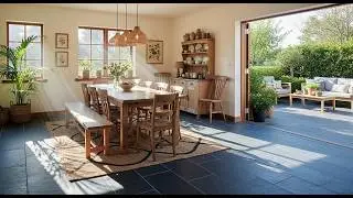 Earth-friendly rustic interiors: Sustainable wood and stone designs