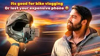 Best helmet mount for moto vlogging with phone | how to setup helmet mount for phone vlogging 