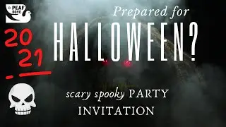 prepared for HALLOWEEN?  IT'S BEGINNING! 😱 INVITATION VIDEO👽spooky👽scary