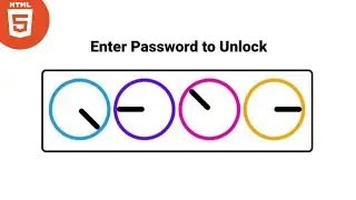 How to create rounded rotating lock in HTML5