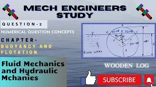 Buoyancy and flotation problems solution -2  #mechengineersstudy