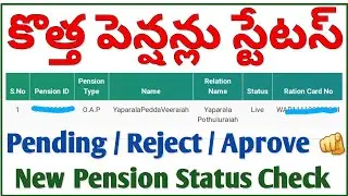 కొత్త పెన్షన్ స్టేటస్ | How to check YSR Pension Kanuka Status Online | ysr pension status check