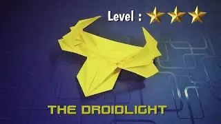 Origami Plane Papertoy - THE DROIDLIGHT - deyeight collection 2018