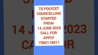 TS POLYCET COUNCELLING STARTED