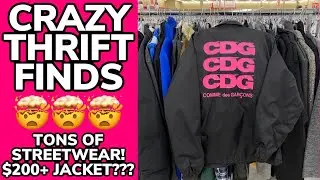 CRAZY THRIFT FINDS! SUPREME, CDG, FENDI, BURBERRY, OFF WHITE! TRIP TO THE THRIFT #30