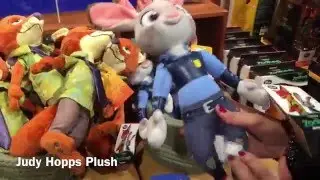 Zootopia Plush of Judy Hopps Nick Wilde Mayor Leodore Lionheart at the Disney Store