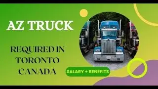 Hiring #AZCityDriver Required in Toronto Canada | Driver Jobs 2025