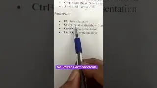 Ms powerpoint shortcuts #msoffice #powerpoint #shortcutkeys