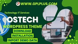 Ostech - Technology IT Services WordPress Theme , Download , Installation & Import Demo Data