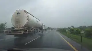 Driving on Jakarta-Merak Toll Road from Rest Area KM 42 to Cikande, Serang | Rainy Weather