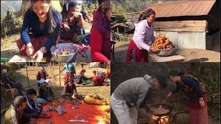 Chewar Vlog(part 1) ❤️  vanjaharuko chewarko lagi Ready  gardai 🥰#villagevlog
