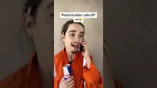Polish builder calls doctor in LONDON 😂 #shorts