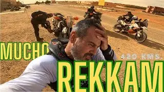 Cruzando el INFINITO PLATEAU DU REKKAM | Marruecos en MOTO TRAIL | E1