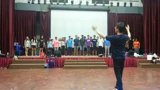 UM KK 12 Choir - Bridge Over Troubled Water Rehearsal