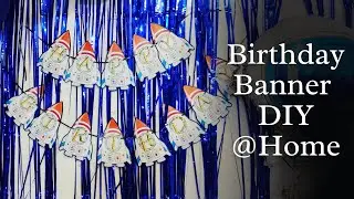 DIY Birthday Banner at Home | Birthday Banner Ideas | Birthday Decoration Ideas at Home | #shorts