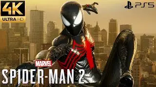 Marvel Spider-Man 2 Black Suit Sandman boss battle 