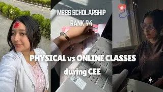 ONLINE vs PHYSICAL classes for CEE  🩺✨ | RANK 94 & MBBS SCHOLARSHIP👩&zwj;⚕️|