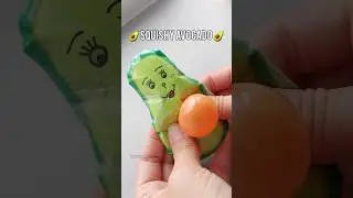 Easy papertcraft squishy avocado 🥑😊 #papercraft #squishy #diycraft