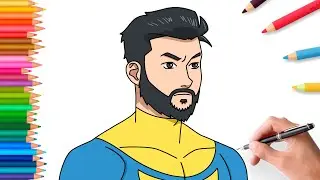 How to draw Beard Mark step by step | Invincible variant
