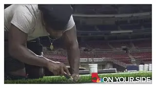 New lights, turf installed at the Dome at America's Center