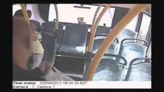 CCTV showing Stuart Hazell and Tia Sharp on a bus