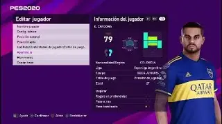 Face Edwin Cardona (Racing Club) *Editor Interno* eFootball PES 2020