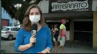 INCÊNDIO ATINGE MERCADO DE ARTESANATO EM ITAPISSUMA