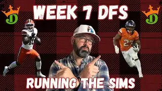 NFL DFS Week 7 DraftKings Strategy And Picks | Run The Sims With A Milly Maker Winner