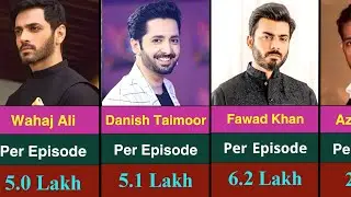 Top 10 Highest Paid Pakistani Actors Salary Per Episode | Pakistani Drama Actors Salary