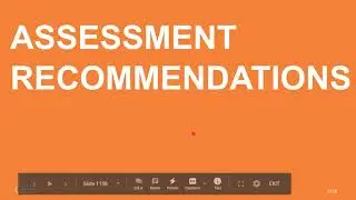 Worked examples of assessment strategy slides