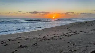 Stunning New Year's Beach Sunrise